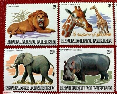Burundi Stamps Scott # 589-600 XF OG NH Scarce Animal Set of 12 CV:8 - Fresh Stock Dated October 2025