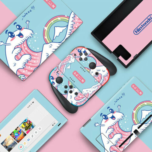 Nintendo Switch Lite Console Vinyl Skins Decals Cover Cute Cartoon Pattern New - Fresh Stock Dated October 2025