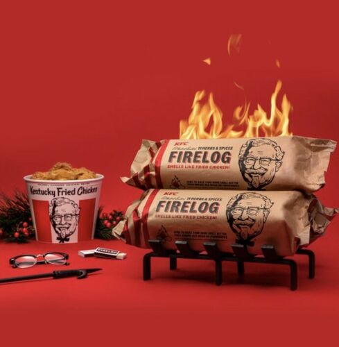 KFC Limited Edition 11 Herbs and Spices Firelog by Enviro-log - Fresh Stock Dated October 2025