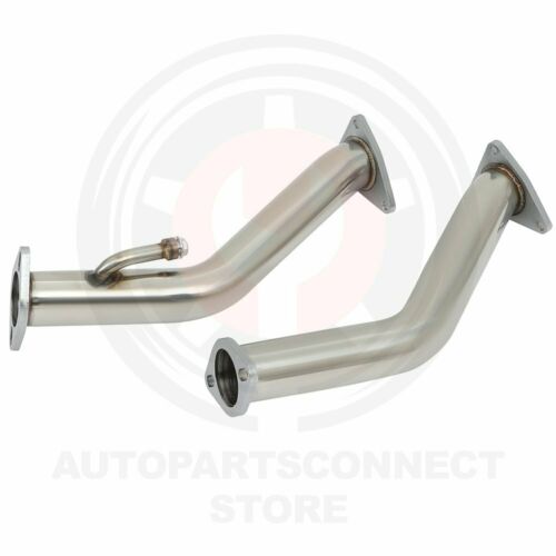SS  Exhaust Downpipes for Nissan for Z34 2009-18 3.7L V6 VQ37VHR Direct Bolt On - Fresh Stock Dated October 2025