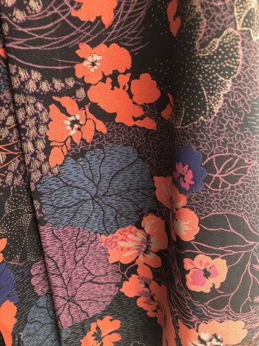 Vintage 80s Floral Lined Skirt Made in Paris Size 38 Designer Charles Andrea - Fresh Stock Dated October 2025