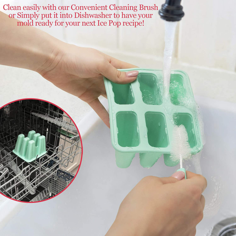 Popsicle Molds for Kids Silicone BPA Free with 2 Extra Reusable Sticks - Popsicl - Fresh Stock Dated October 2025
