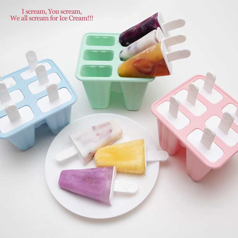 Popsicle Molds for Kids Silicone BPA Free with 2 Extra Reusable Sticks - Popsicl - Fresh Stock Dated October 2025