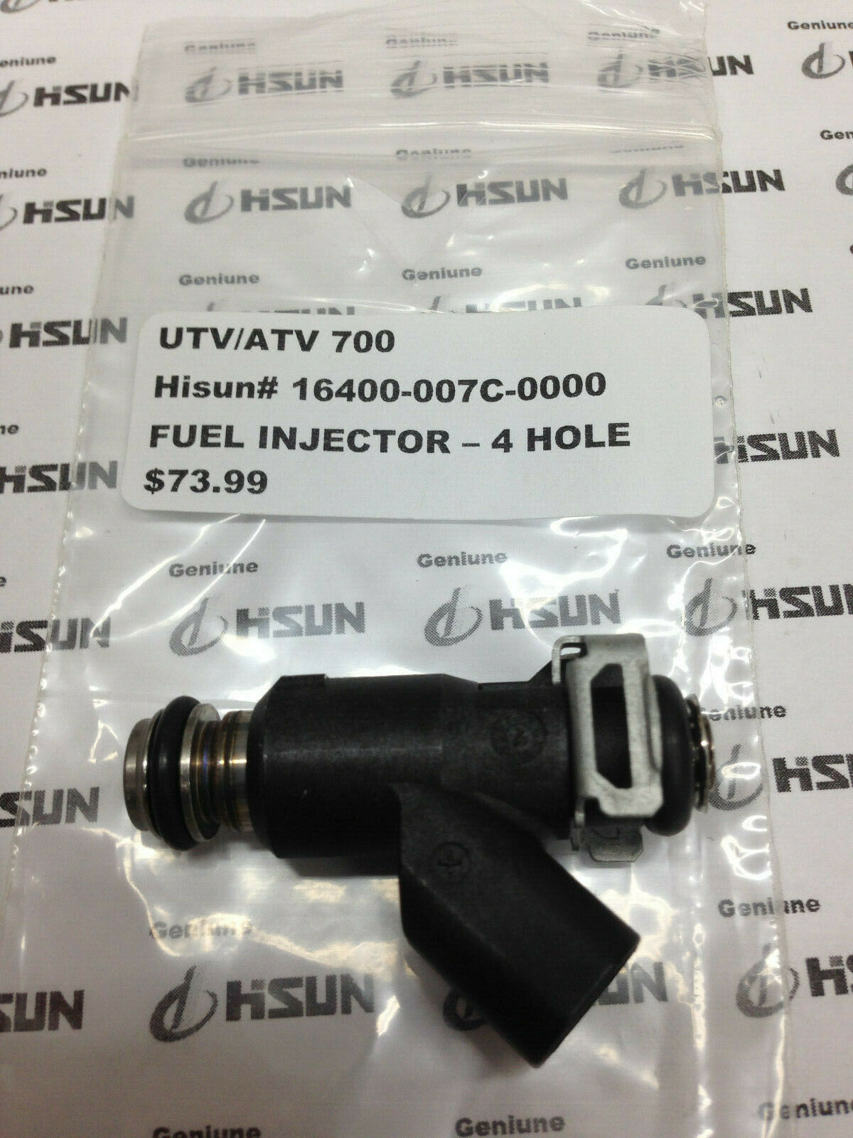 UTV/ATV 700 FUEL INJECTOR, 4-Hole Type (ONE-1 INJECTOR) Hisun# 16400-007C-0000 - Fresh Stock Dated October 2025