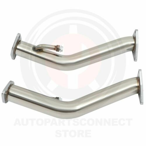 SS  Exhaust Downpipes for Nissan for Z34 2009-18 3.7L V6 VQ37VHR Direct Bolt On - Fresh Stock Dated October 2025