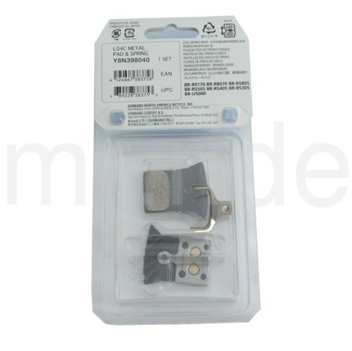 Shimano L04C Metal Disc Brake Pads with Fin - Fresh Stock Dated October 2025