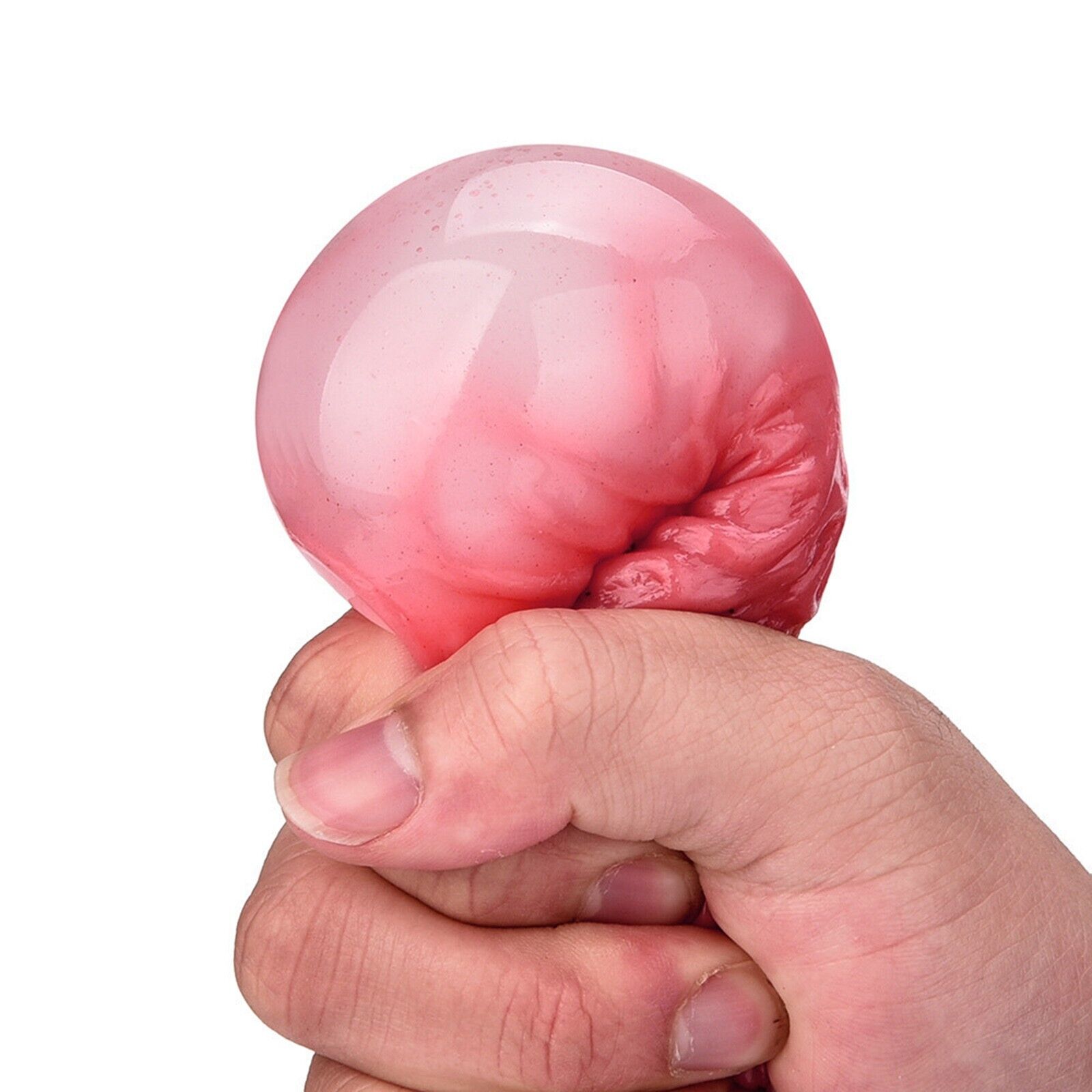 2PC Novelty Brain Toy Squeezable Fun Toys Release Stress Ball Toy Skateboard - Fresh Stock Dated October 2025