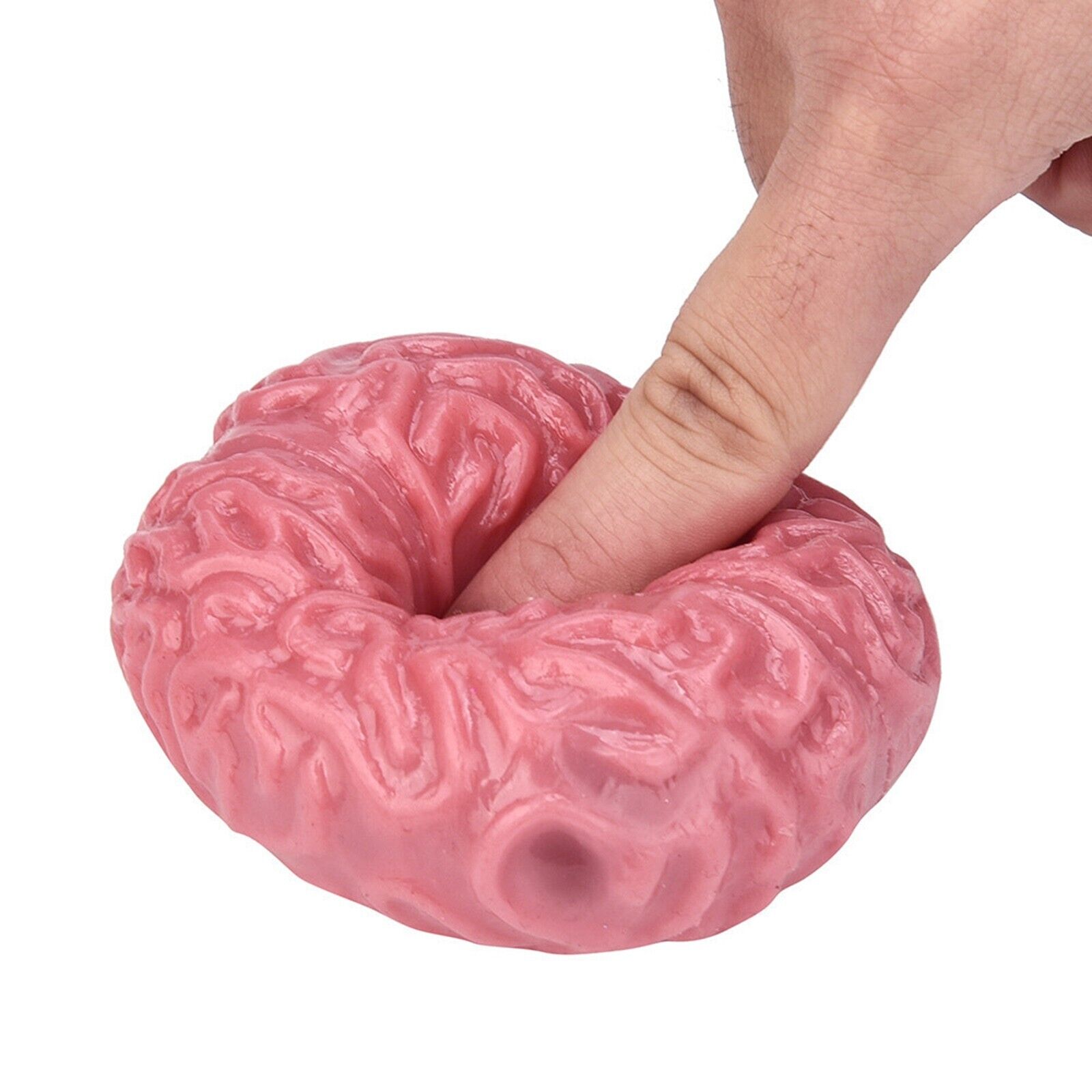 2PC Novelty Brain Toy Squeezable Fun Toys Release Stress Ball Toy Skateboard - Fresh Stock Dated October 2025