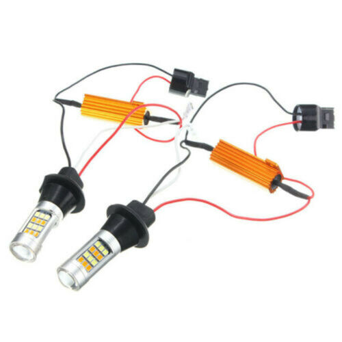 VISVIC Switchback 7443 7444 LED Turn Signal Blinker Parking DRL Light Bulb ro - Fresh Stock Dated October 2025