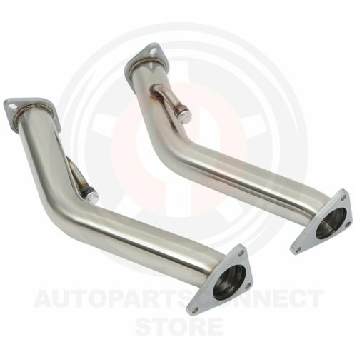 SS  Exhaust Downpipes for Nissan for Z34 2009-18 3.7L V6 VQ37VHR Direct Bolt On - Fresh Stock Dated October 2025