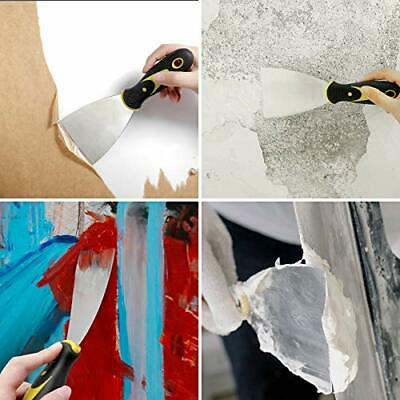4-Piece Putty Knife Set Paint Scraper Taping Spackle Drywall Tools Home Tools - Fresh Stock Dated October 2025
