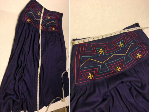 Vintage Hairston Roberson Ropa Wrap Top Medium Skirt 12 Purple Southwest Latin - Fresh Stock Dated October 2025