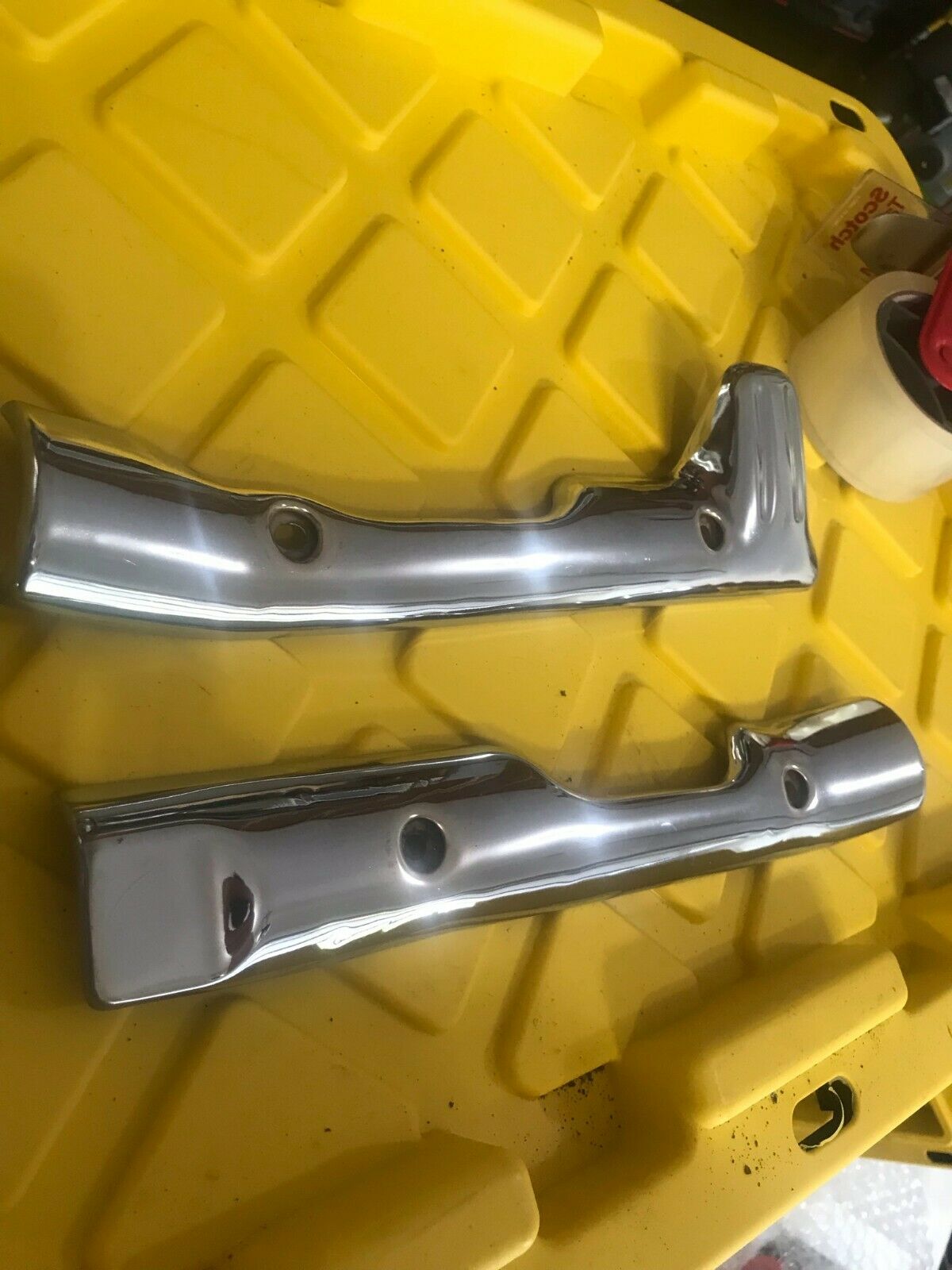Honda GL500 Boot Guards/Exhaust Shields - Rechromed - Fresh Stock Dated October 2025