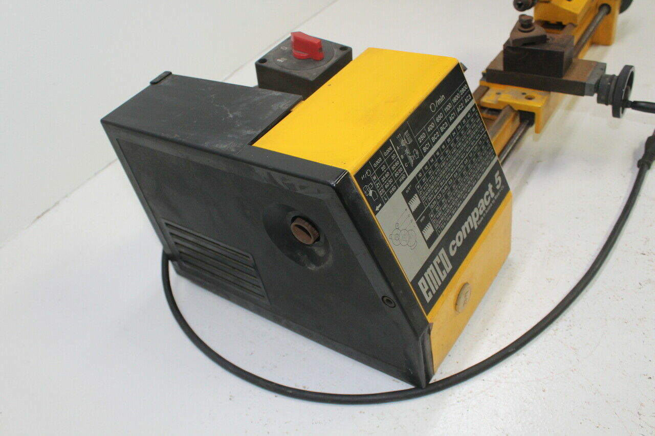 EMCO Compact 5 Mini Jewelers 3 Jaw Lathe Chuck CNC Tail Used Working - Fresh Stock Dated October 2025