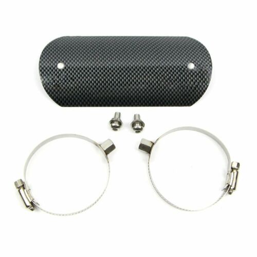 Motorcycle Exhaust Middle Pipe Heat Shield Cover Muffler Protector Carbon Like - Fresh Stock Dated October 2025