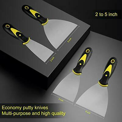 4-Piece Putty Knife Set Paint Scraper Taping Spackle Drywall Tools Home Tools - Fresh Stock Dated October 2025
