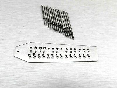 Mini Tap and Die Set 14 Taps & Screwplate & Pin Vise Set 0.7-2mm Jewelry Making - Fresh Stock Dated October 2025