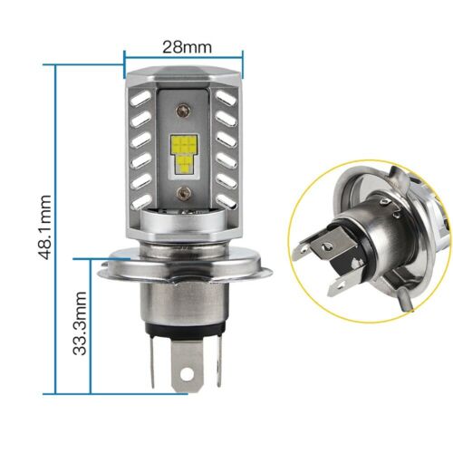 9003 H4 LED Headlight Kit Bulb For Yamaha XVS1100 V Star 1100 Custom 1999-2009 - Fresh Stock Dated October 2025