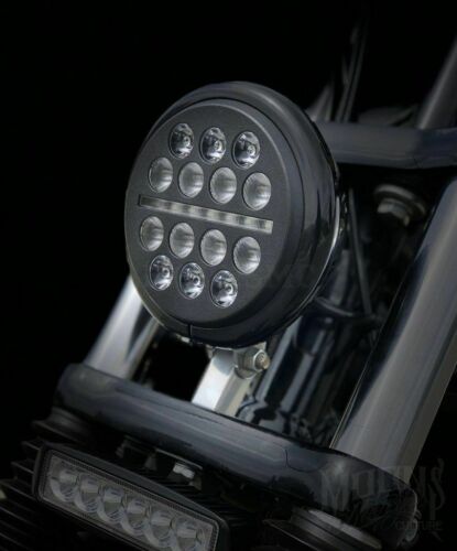 Moons MC Fly Eye Moonmaker 5.75 LED Headlight Lens Harley Dyna Sportster FXR FX - Fresh Stock Dated October 2025