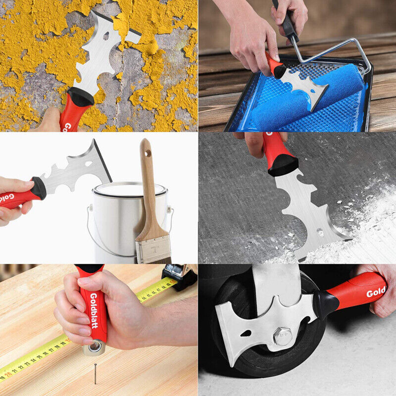 Goldblatt Drywall Hand Tool Kit Joint Knife Taping Knife Paniter Scraper Mud Pan - Fresh Stock Dated October 2025