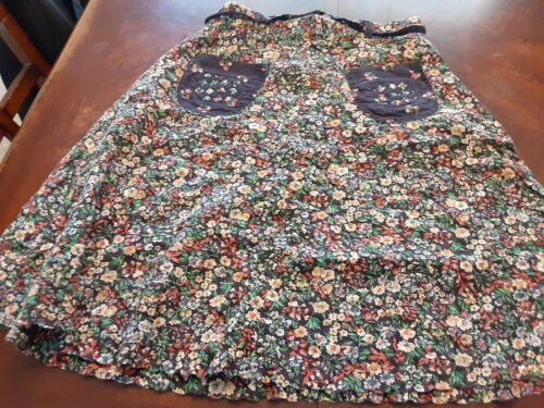 Vintage 1960s Floral Tattoo Of California Cotton Skirt See Measurements - Fresh Stock Dated October 2025