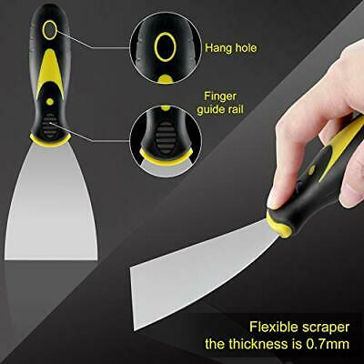 4-Piece Putty Knife Set Paint Scraper Taping Spackle Drywall Tools Home Tools - Fresh Stock Dated October 2025