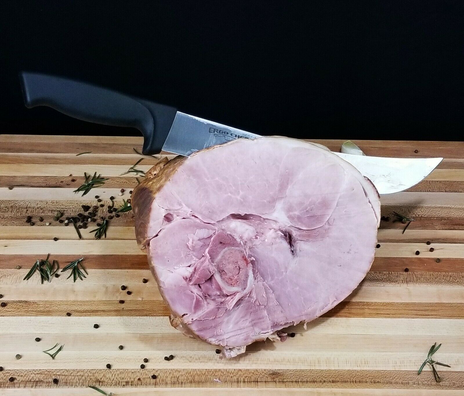 Ergo Chef 12-Inch Curved Cimeter Knife Non-slip handle Black PRODIGY SERIES - Fresh Stock Dated October 2025