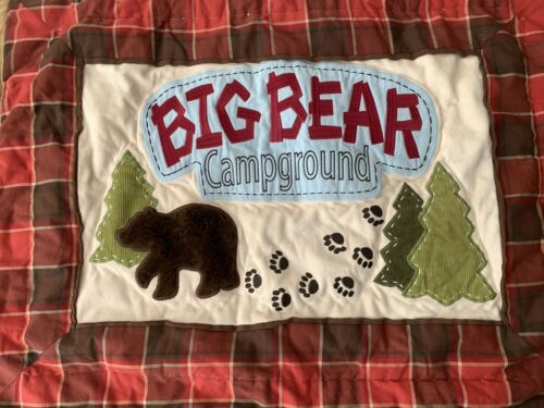 Woolrich Big Bear Campground Single Standard Sham Buffalo Plaid Camp Lodge Cabin - Fresh Stock Dated October 2025