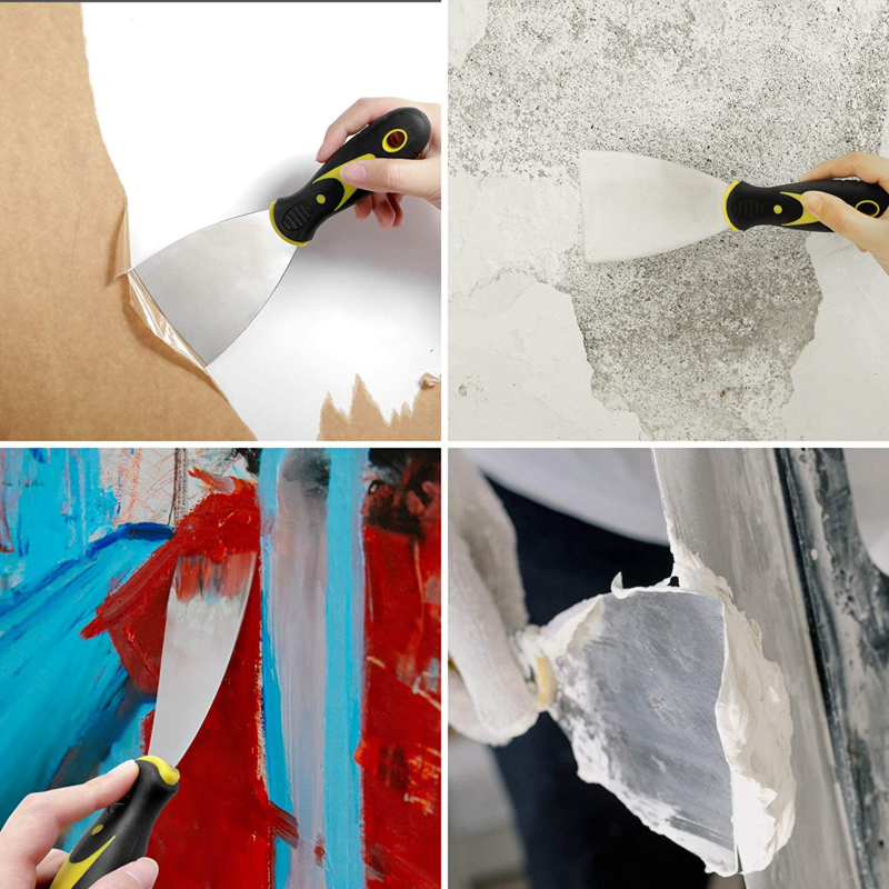 Putty Knife Set 4 Piece Paint Scraper Taping Knife Spackle Knife For Drywall New - Fresh Stock Dated October 2025
