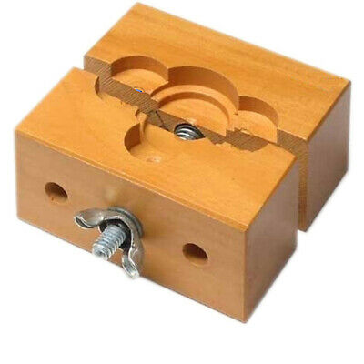 Mxell Solid Wood Wooden Watch Case Holder Vise for Watch Repair, Change Battery - Fresh Stock Dated October 2025