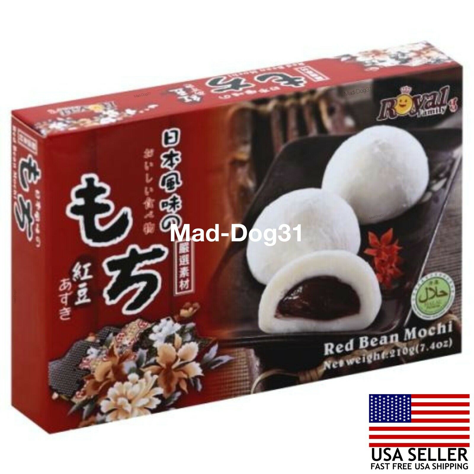 🍡 Mochi Royal Family Daifuk Japanese Dessert Japan Rice USA Red Taro Sesame Tea - Fresh Stock Dated October 2025
