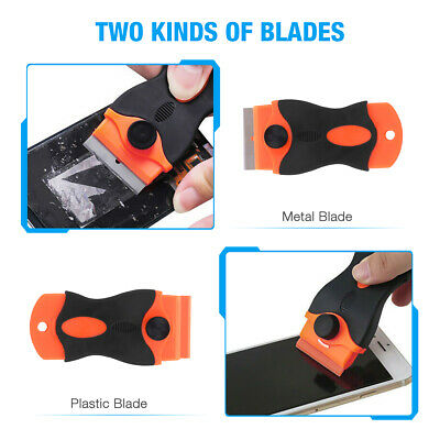 100 pack Plastic Razor Blades Razor Scraper Double Edged Sticker Removal Tool - Fresh Stock Dated October 2025