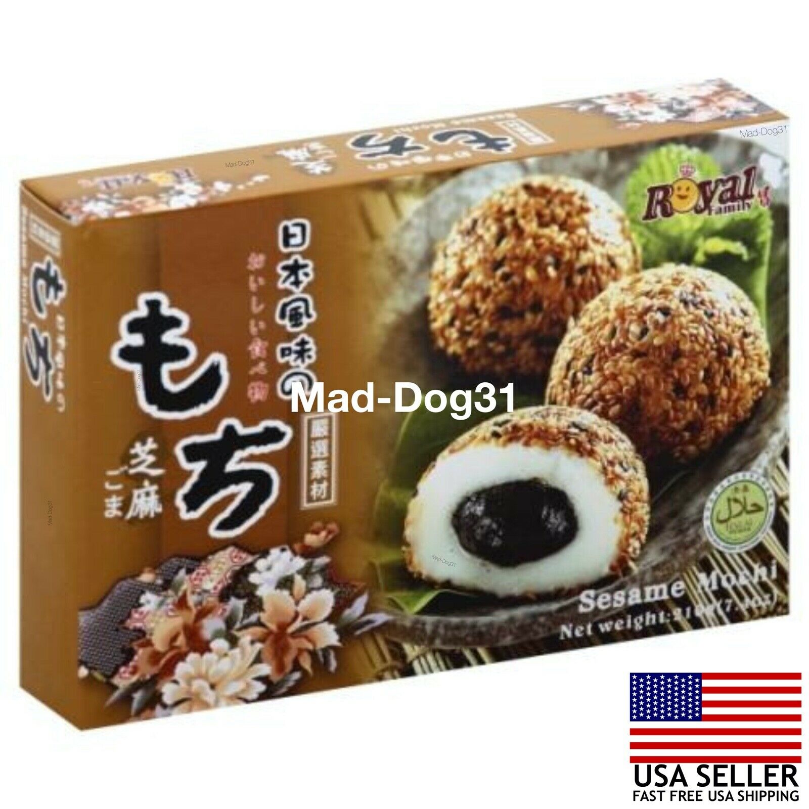🍡 Mochi Royal Family Daifuk Japanese Dessert Japan Rice USA Red Taro Sesame Tea - Fresh Stock Dated October 2025