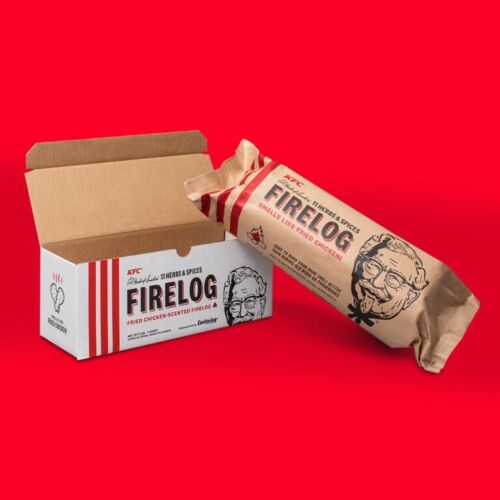 Lot Of 2 Enviro Log KFC Fried Chicken Scented 11 Herbs & Spices Firelog - Fresh Stock Dated October 2025