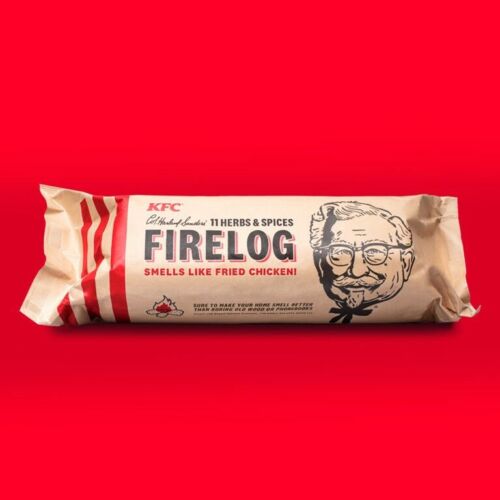 Lot Of 2 Enviro Log KFC Fried Chicken Scented 11 Herbs & Spices Firelog - Fresh Stock Dated October 2025