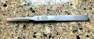 VINTAGE JANEL #2A 3021AM ANTI MAGNETIC & ACID, NICKEL TWEEZERS MADE SWITZERLAND - Fresh Stock Dated October 2025