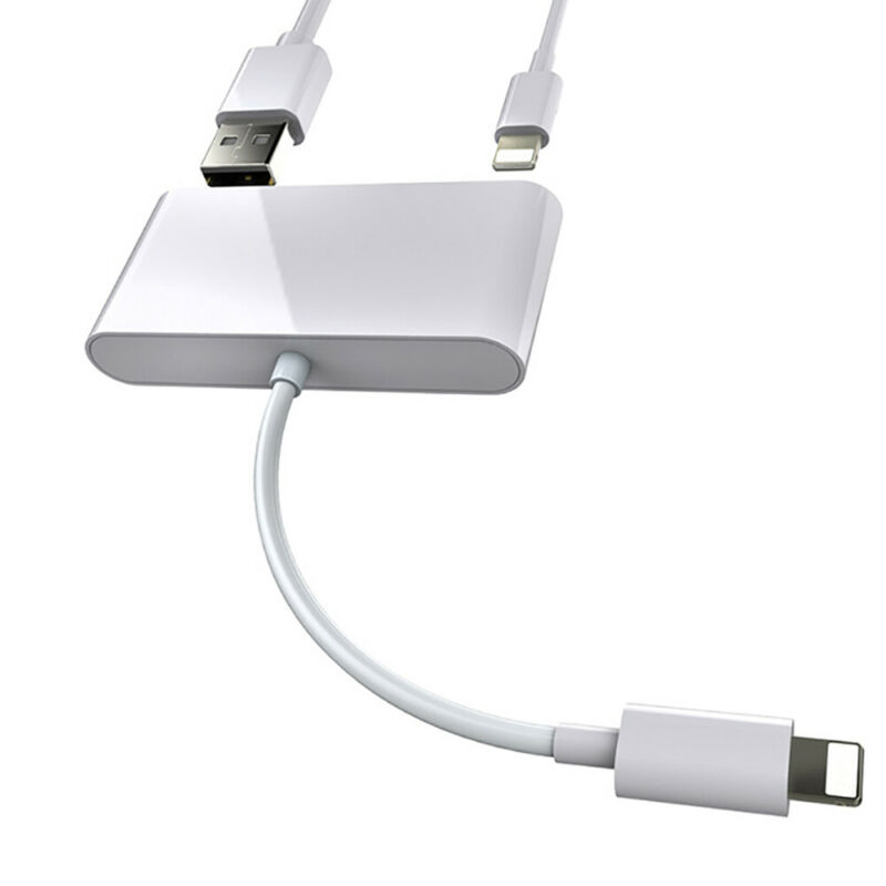 Portable 4 in 1 To TF SD Camera Card Reader USB OTG Adapter for iPhone / ipad US - Fresh Stock Dated October 2025