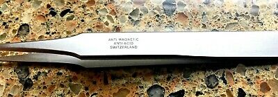 VINTAGE JANEL #2A 3021AM ANTI MAGNETIC & ACID, NICKEL TWEEZERS MADE SWITZERLAND - Fresh Stock Dated October 2025