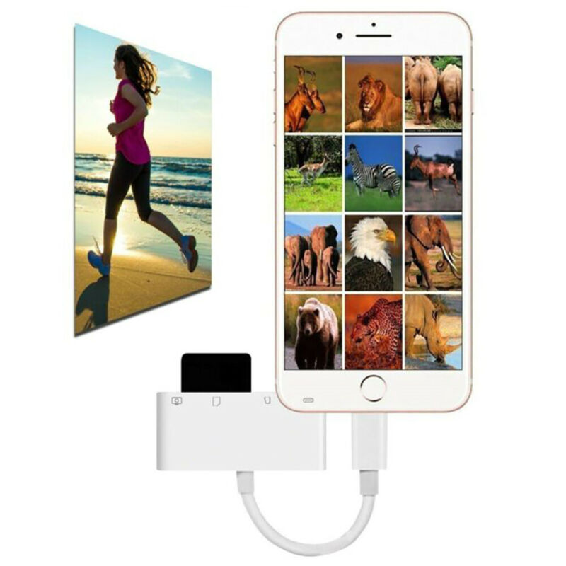 Portable 4 in 1 To TF SD Camera Card Reader USB OTG Adapter for iPhone / ipad US - Fresh Stock Dated October 2025