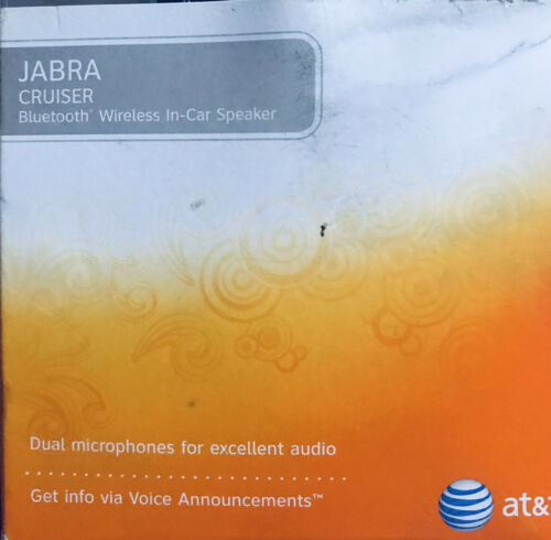 Jabra Cruiser Bluetooth Wireless In Car Speaker Dual Microphones - Fresh Stock Dated October 2025