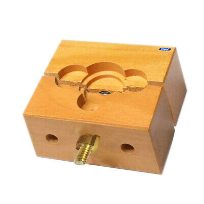 Mxell Solid Wood Wooden Watch Case Holder Vise for Watch Repair, Change Battery - Fresh Stock Dated October 2025
