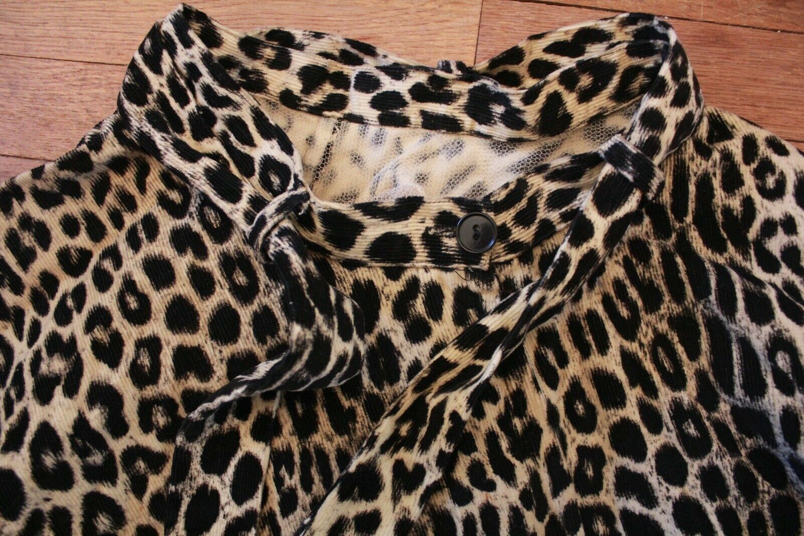 Vintage 50s Rockabilly Handmade Circle Skirt Corduroy Leopard Animal Print - Fresh Stock Dated October 2025