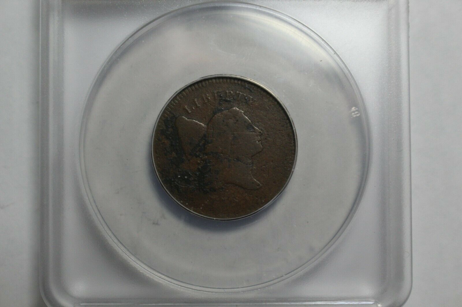 1795 US Half Cent Plain Edge C-5A Clip VG8 Details Anacs - Fresh Stock Dated October 2025