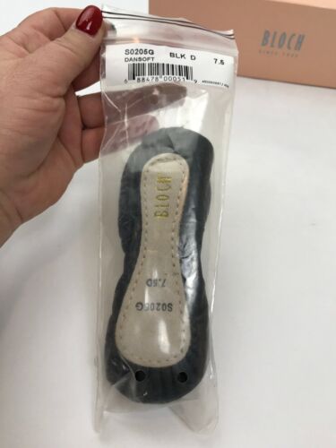Bloch Dance Toddler 7.5D Dansoft Full Sole Leather Ballet Slipper Shoe Black New - Fresh Stock Dated October 2025
