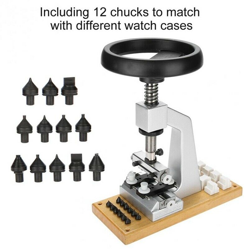 5700 Bench Watch Case Opener w/ Woodl Base Watchmaker Watch Repair Tool 2021 NEW - Fresh Stock Dated October 2025