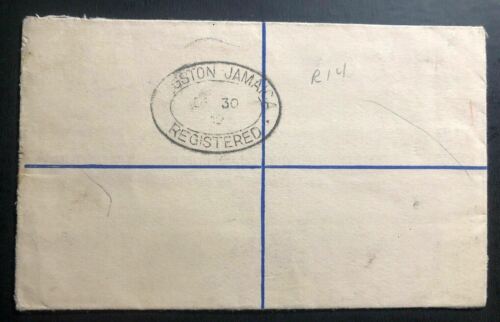 1932 Port Antonio Jamaica Registered Letter Cover To London England - Fresh Stock Dated October 2025