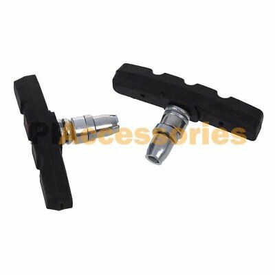 5 Pairs High Grade Cycling Bicycle Bike V Brake Pads 70mm Shoes Pads Black - Fresh Stock Dated October 2025