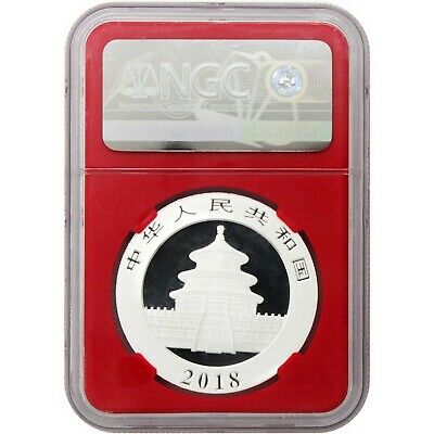 2018 China Panda Silver 30 Gram MS70 First Releases NGC Red Core Panda Label - Fresh Stock Dated October 2025