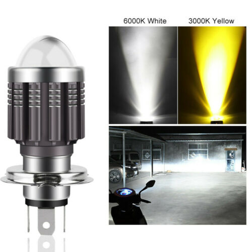 H4 9003 HB2 LED Motorcycle Headlight Bulb Kit HID Hi/Low Beam 6000K Super Bright - Fresh Stock Dated October 2025