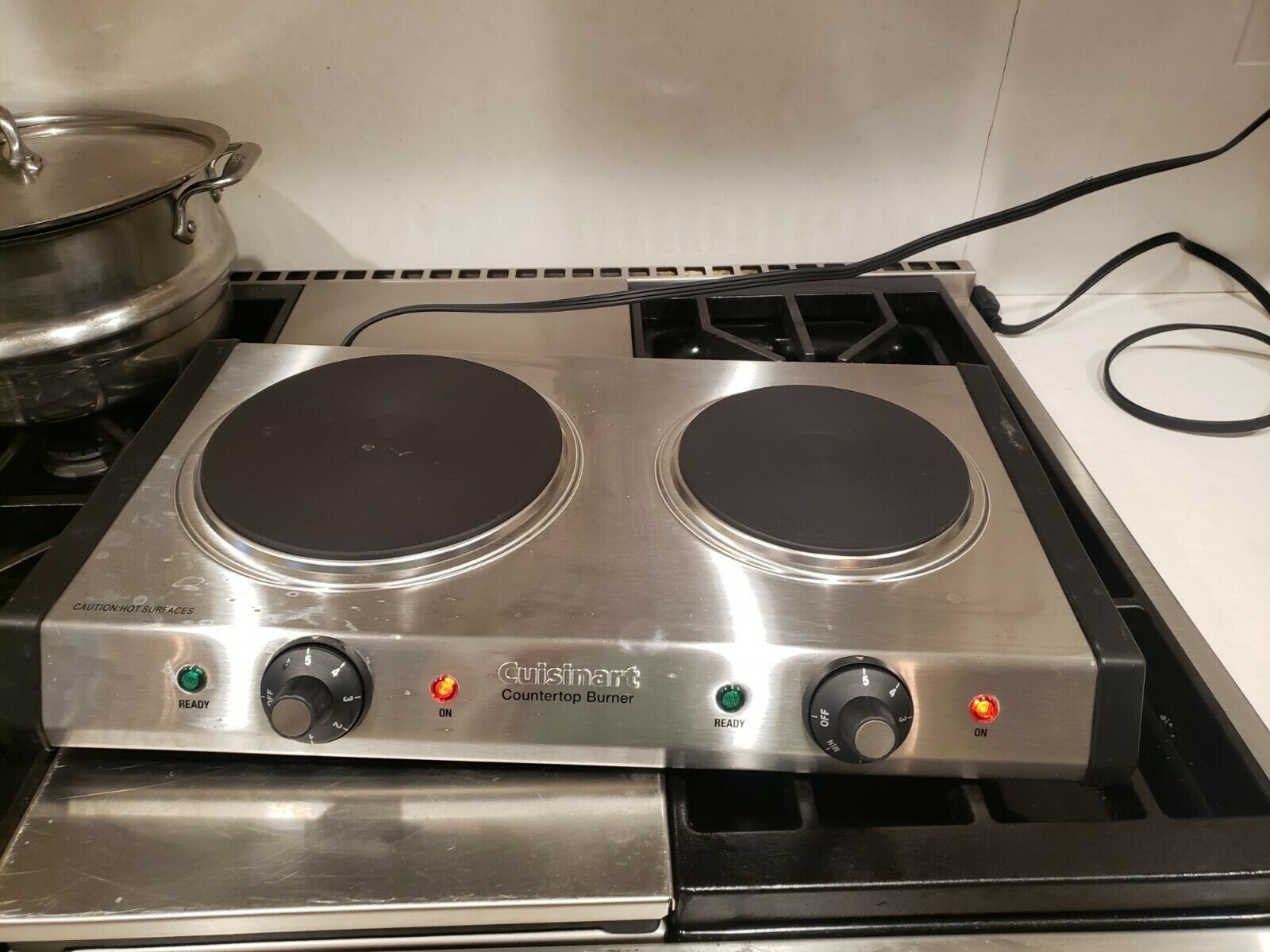 Cuisinart CB-60P1 Double Burner - Silver/Black - Fresh Stock Dated October 2025